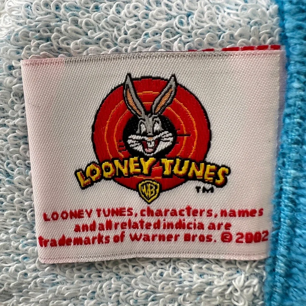 Vtg. 2002 Looney Tunes Taz 2-Piece Bath Set Jay Franco Cotton Towel &‎ Washcloth
